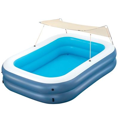 Bestway Family Pool Sommerglück mit Sonnenschutzdach 254 x 178 x 140 cm