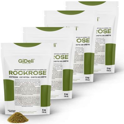 Cistus Incanus Tee 20kg Zistrosenkraut Polyphenole Naturrein Zistrosentee GiDeli