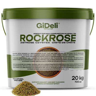 Cistus Incanus Tee 20kg Zistrosenkraut Polyphenole Naturrein Zistrosentee GiDeli