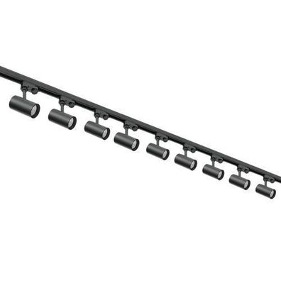 Schienensystem Komplett-Set 9xLampe 1m Schiene 2m Schiene gerader Verbinder Netzteil