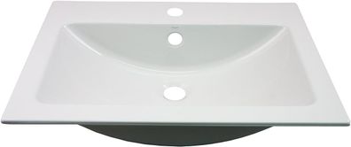 Alape EB. R585H Einbaubecken, Waschbecken für den Einbau von oben, aus glasiertem