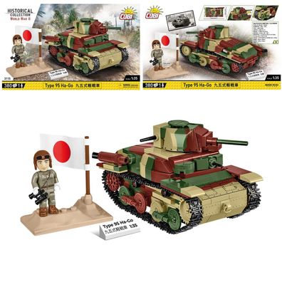 COBI 3115 Historical Collection Panzer Type 95 Ha-Go Klemmbaustein Set