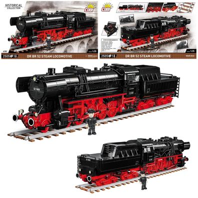 COBI 6282 DR BR 52 Dampflokomotive (Maßstab 1:35) Klemmbaustein Set
