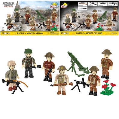 COBI 2063 Historical Collection WW2 Battle of Monte Cassino Figuren Set