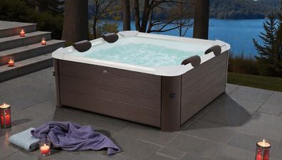 MSpa Whirlpool XXL Tribeca POOL Neustes Modell inkl. MSPA App, UVC in Holz-Optik