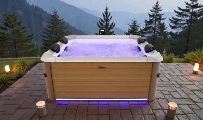 MSpa Whirlpool OSLO AMBER neustes Modell inkl. LED / WiFi / UVC / 160 cm XL