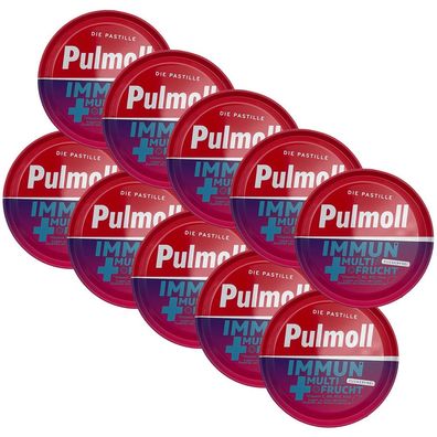 Pulmoll Pastillen, Immun + Multifrucht, 10x 50g Dosen
