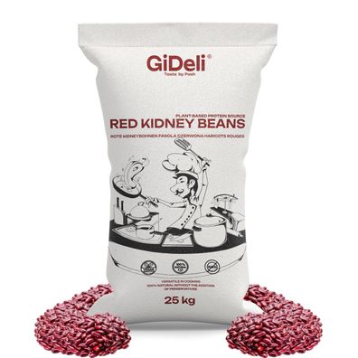 Kidneybohnen Rote Bohnen 25kg Getrocknet Vegan Protein Ballaststoffreich GiDeli