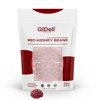 Kidneybohnen Rote Bohnen 1kg Getrocknet Vegan Protein Ballaststoffreich GiDeli