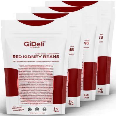 Kidneybohnen Rote Bohnen 20kg Getrocknet Vegan Protein Ballaststoffreich GiDeli