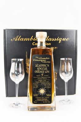 Gin 2016 Alambic´s Special Orkney Geschenk-Set 9 Jahre gereift