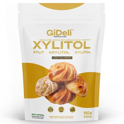 Xylit Birkenzucker 100g Zuckerersatz Vegan Zahnfreundlich Kalorienarm GiDeli