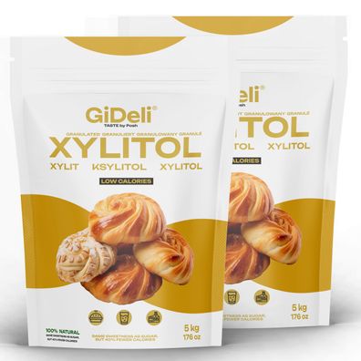 Xylit Birkenzucker 10kg Zuckerersatz Vegan Zahnfreundlich Kalorienarm GiDeli