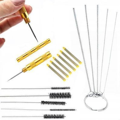 Rosfix Set Reinigungswerkzeug für Farbspritzpistole | 100 Mesh Filter 6x