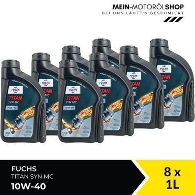 Fuchs Titan Syn MC 10W-40 8x1 Liter