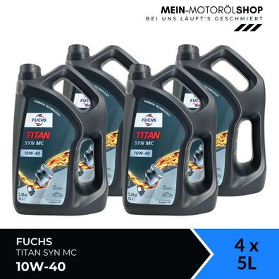 Fuchs Titan Syn MC 10W-40 4x5 Liter