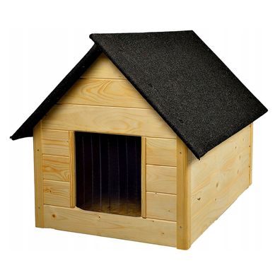 XL-Hundehütte zum Zusammenbauen und Streichen für Hunde bis 20kg Holz WOODOK
