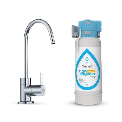 Dafi Flow Comfort Wasserfiltersystem mit Wasserhahn Chrom