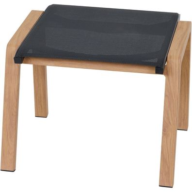 Catania Dining Hocker Aluminiumgestell in teaklook, Ranotex® Bezug