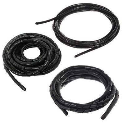 Flexible Kabelspirale Spiralband Kabel Kanal Wickel Schlauch 3m 6 10 16 22 mm