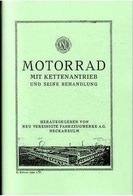 Bedienungsanleitung NSU Touren und Sportmodelle 2 Zylinder mit 500 ccm , 750 ccm