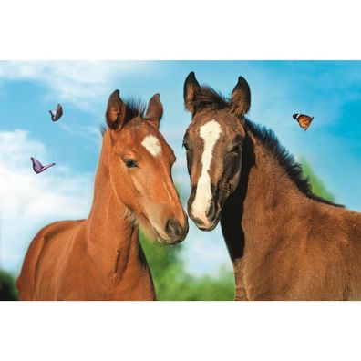 TREFL Puzzle Niedliche Tiere: Pferdepaar 54 Teile