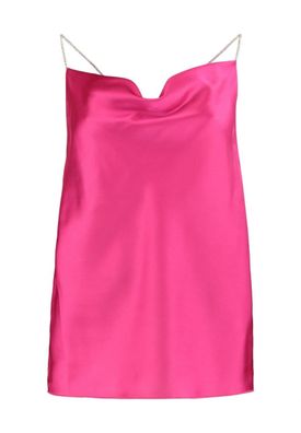 Hailys Satin Top Maya mit Glitzerträgern