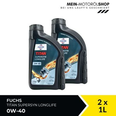 Fuchs Titan Supersyn Longlife 0W-40 2x1 Liter