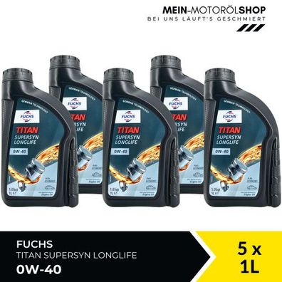 Fuchs Titan Supersyn Longlife 0W-40 5x1 Liter