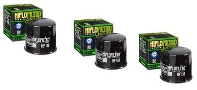 3x Hiflo HF138 Ölfilter oilfilter passt an Suzuki Gsf Dl Gsr passt an Aprilia Rs