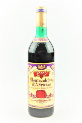 Wein 1978 Montepulciano d´Abruzzo Bosco