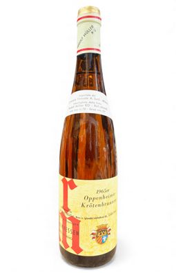 Wein 1965 Oppenheimer Krötenbrunnen Rudolf Müller
