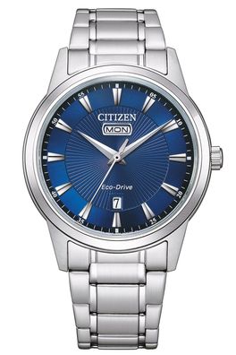 Citizen Eco-Drive Herren-Solaruhr Stahl/Blau AW0100-86LE