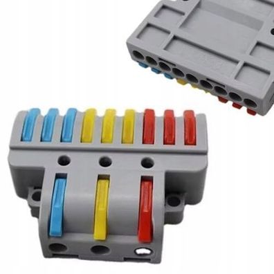 Rosfix Elektroverbindungsblock LT-933 – 3x9 Polig | 250V 32A 4mm²