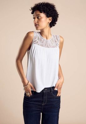 Street One Top mit Crochet Yoke