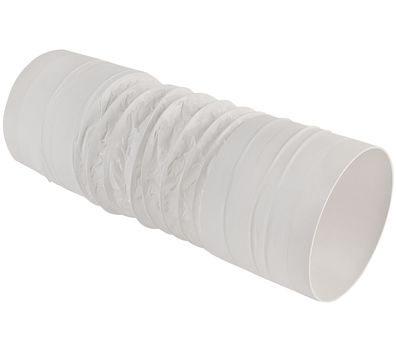 Rundrohr Ø 125mm Flexschlauch 40cm ohne Muffe Flexrohr Abluft Dunstabzug Küche