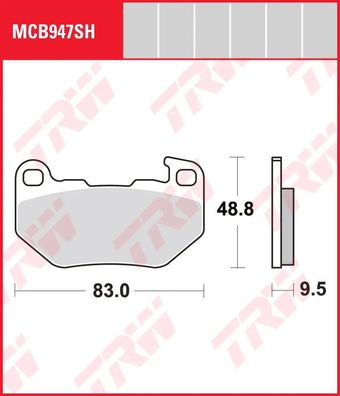 TRW Bremsbelag "MCB 947"
