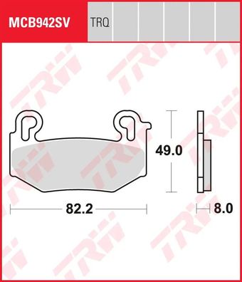 TRW Bremsbelag "MCB 942"
