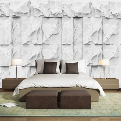 Steinwand Optik Fototapete 3D Marmor Wanddeko Wohnzimmer Vlies Tapete 5697