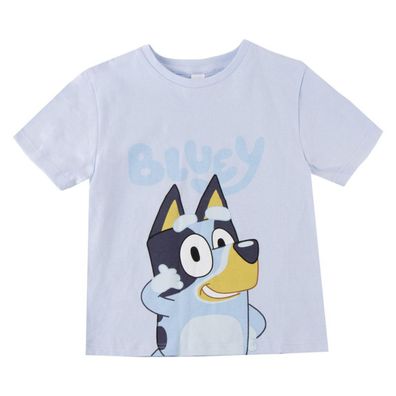 Bluey Kinder Shirt Baumwolle Kurzarm Oberteil Alltag Schule