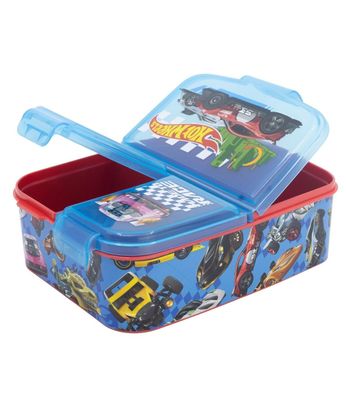 Hot Wheels Lunchbox Kinder Brotdose mit 3 Fächern Pausenbox