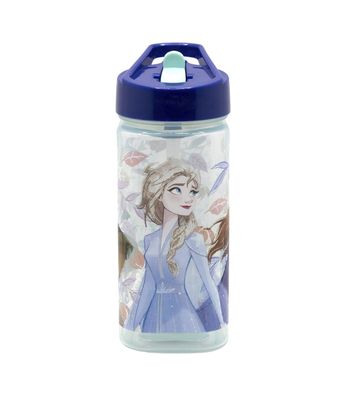 Disney Frozen Kinder Wasserflasche 510 ml eckige Trinkflasche für Schule Freizeit