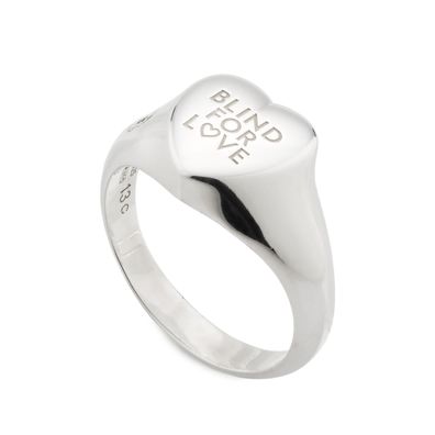 Gucci - YBC854154001 - Blind For Love Ring BFL mit Herzform aus 925er Sterlingsilber