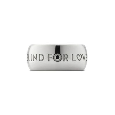 Gucci - YBC843583001 - Blind For Love Ring Gucci Love in passiviertem Silber 0818 Ban