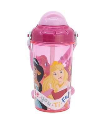Disney Princess Kinder Trinkflasche 465 ml Canteen mit Deckel und Trageriemen