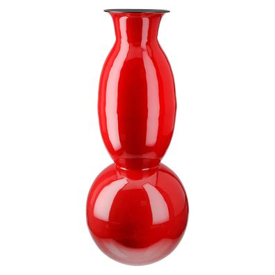 Gilde Vase, "Neo", Eisen, rot, VE 1, H. 49 cm, D. 20 cm 58008