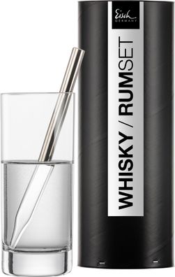 EISCH Whisky/Rum PipettenSet 999/13 platin Geschenkröhre Gentleman 86599913/ 180461