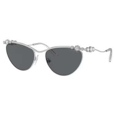 Swarovski Sonnenbrille, Ovale Form, SK7017, Silberfarben Neuheit 2024 5691646