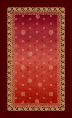 Bassetti Tischdecke TWILL Pallavicino ROSSO 100% Baumwolle Lizens/Zertifikat: EKO