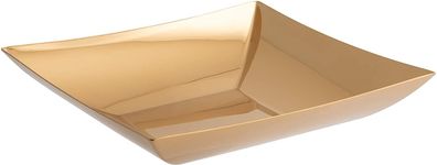Sambonet Linea Q Edelstahl/PVD Gold Obstschale 24x24 55526G24